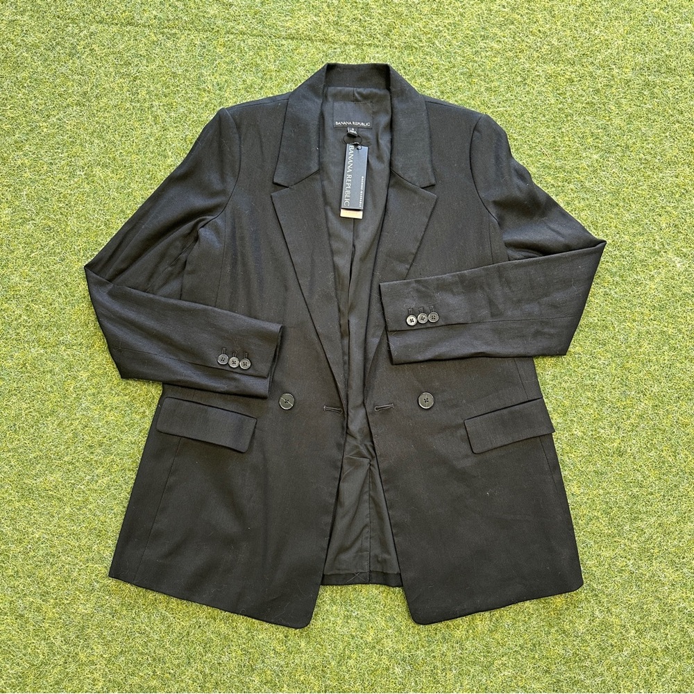 NWT Banana Republic linen blended blazer 6